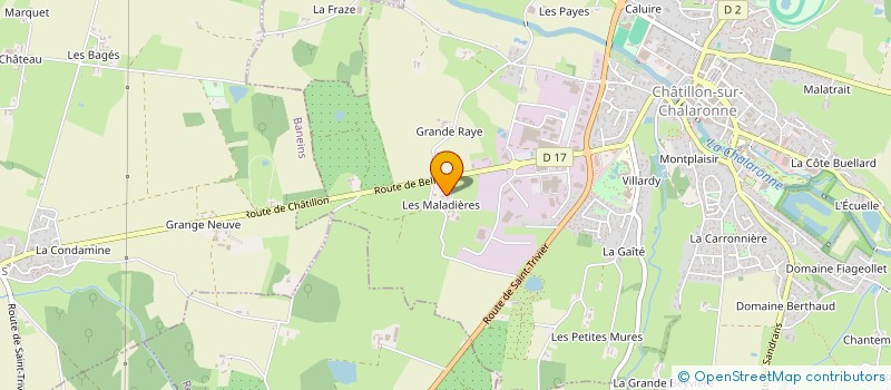 localisation de l'entreprise P.E.R.  CHATILLON-SUR-CHALARONNE