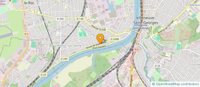 localisation de l'entreprise P E R C à ABLON-SUR-SEINE