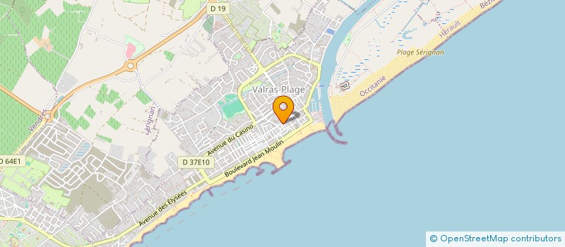 localisation de l'entreprise P.E.R.F  VALRAS-PLAGE