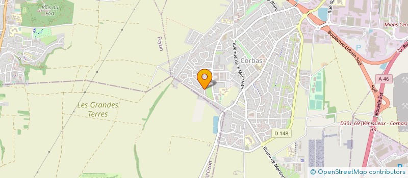 localisation de l'entreprise P E S INSTALL à CORBAS