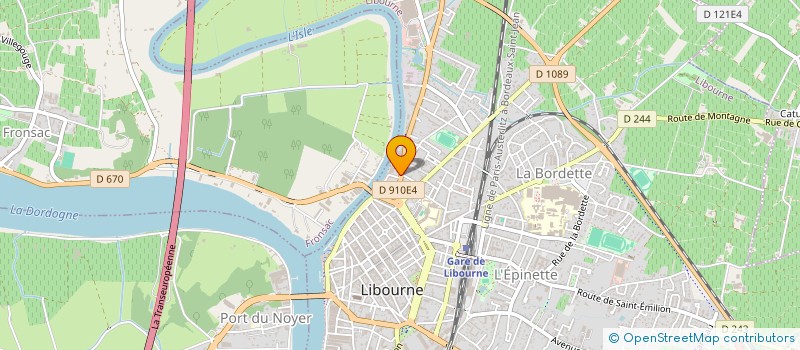 localisation de l'entreprise P.E.S  PARTENAIRES ECO SERVICES  LIBOURNE