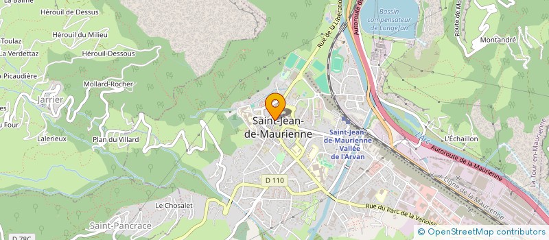 localisation de l'entreprise P.E.S.  SAINT ANTOINE  SAINT-JEAN-DE-MAURIENNE