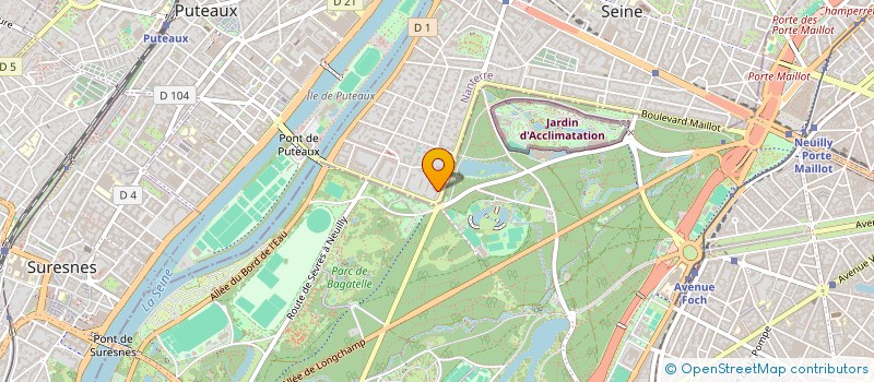 localisation de l'entreprise P.E.T.D à NEUILLY-SUR-SEINE