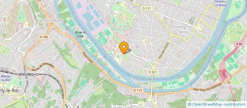 localisation de l'entreprise P.E.W.  CROISSY-SUR-SEINE