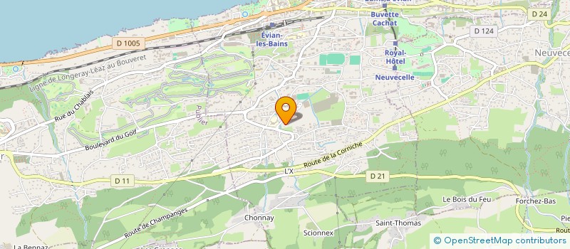 localisation de l'entreprise P.E.Z.E à THONON-LES-BAINS