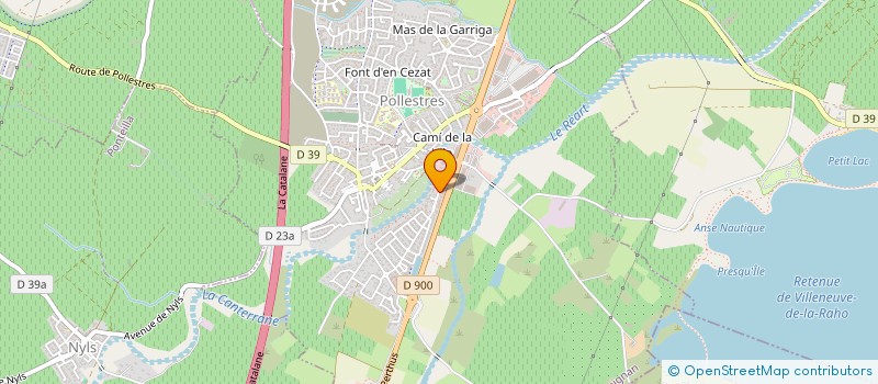 localisation de l'entreprise P.EPS  POLLESTRES