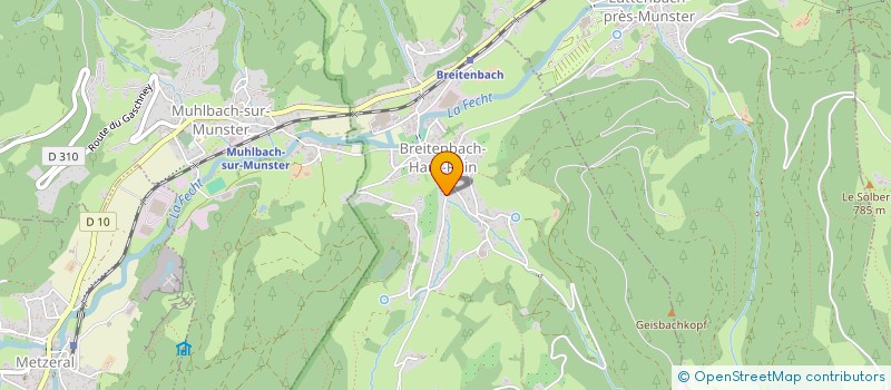 localisation de l'entreprise P.ERTLE MEDIATION  BREITENBACH-HAUT-RHIN