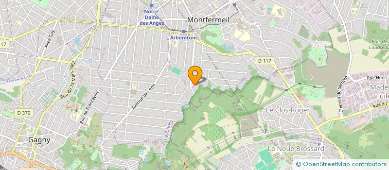 localisation de l'entreprise P ET A CONTE à MONTFERMEIL