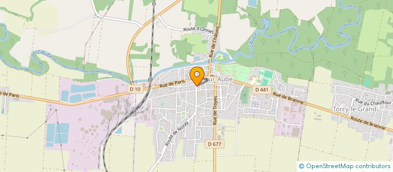 localisation de l'entreprise P ET B ASSOCIES  ARCIS-SUR-AUBE