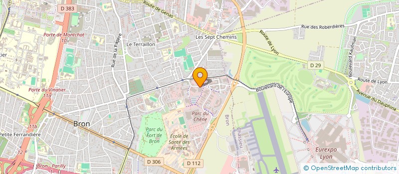 localisation de l'entreprise P ET C 74 à BRON