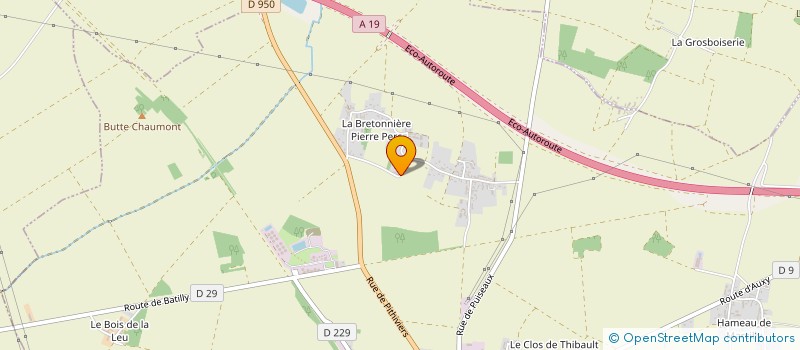 localisation de l'entreprise P ET C IMMOBILIER  BEAUNE-LA-ROLANDE