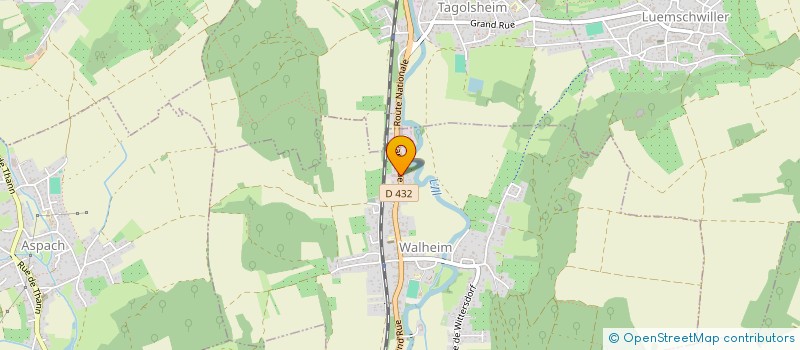 localisation de l'entreprise P ET F  WALHEIM