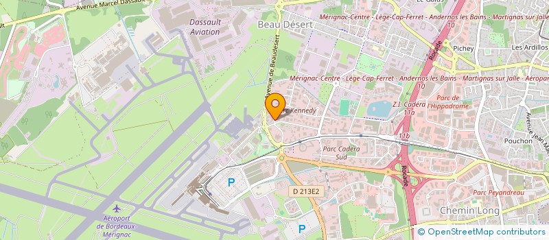 localisation de l'entreprise P ET H AMENAGEMENTS à LE BARP