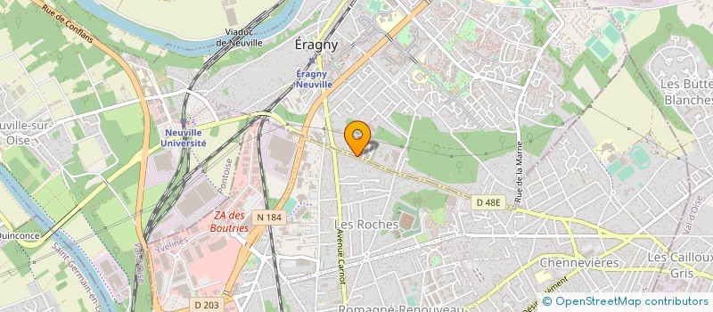 localisation de l'entreprise P ET H ASSOCIES à ERAGNY