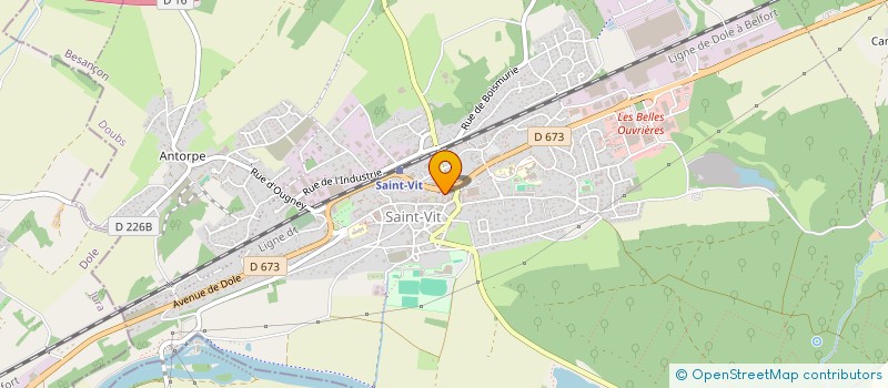 localisation de l'entreprise P ET M CORPORATION  SAINT-VIT