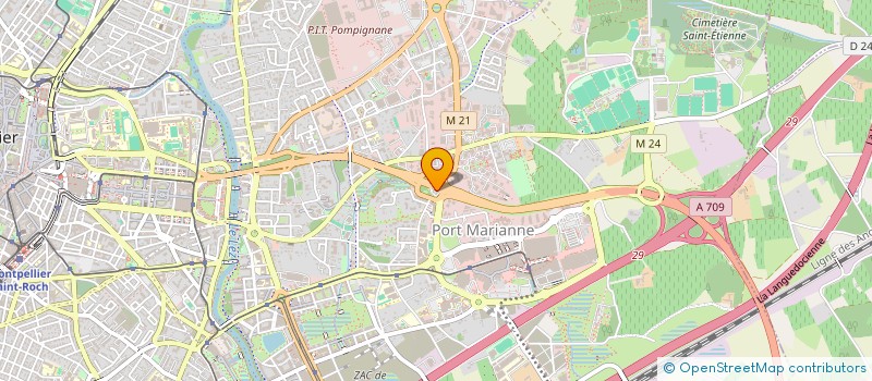 localisation de l'entreprise P.F à MONTPELLIER