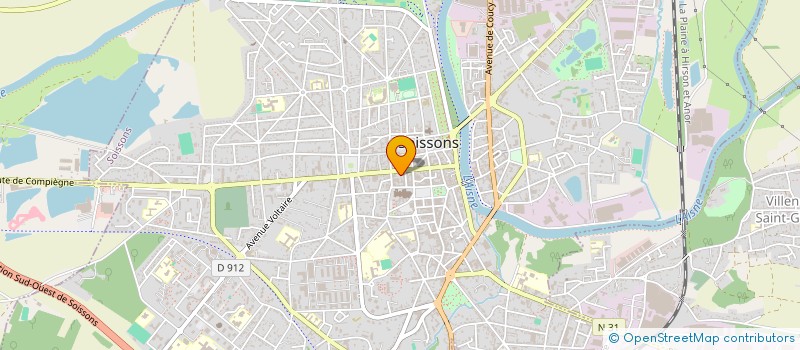 localisation de l'entreprise P & F à SOISSONS