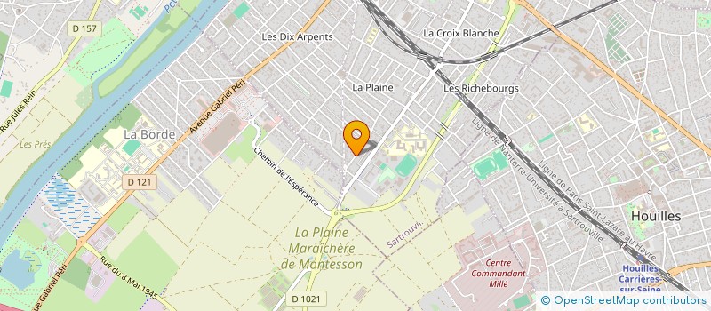 localisation de l'entreprise P.F. à SARTROUVILLE