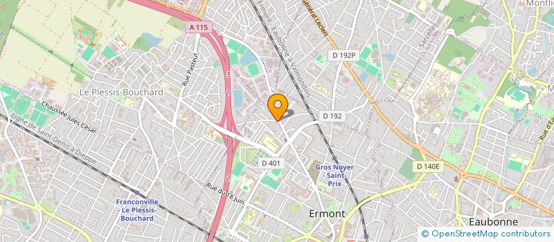 localisation de l'entreprise P&F à ERMONT