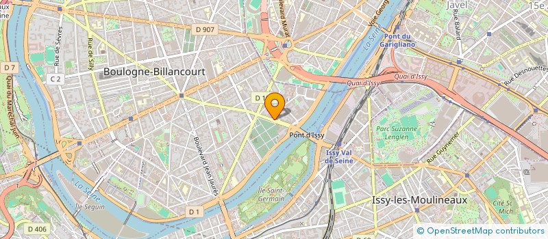 localisation de l'entreprise P.F.A. ASSOCIES à BOULOGNE-BILLANCOURT