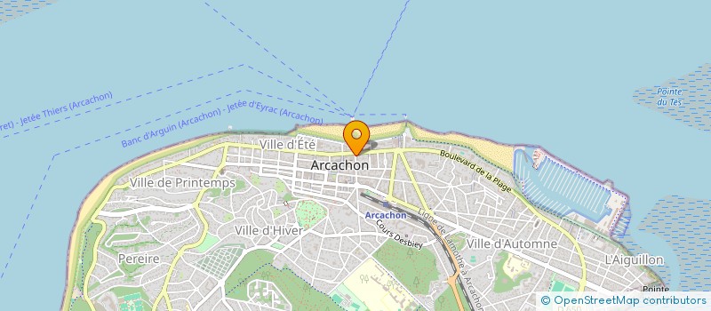 localisation de l'entreprise P.F.B à ARCACHON