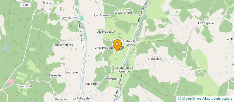 localisation de l'entreprise P.F. CRUZ  CHANTERAC