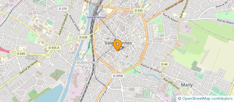 localisation de l'entreprise P. F. D. PROTHESE à VALENCIENNES