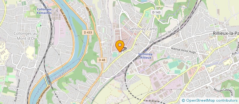 localisation de l'entreprise P.F.G  SATHONAY-CAMP