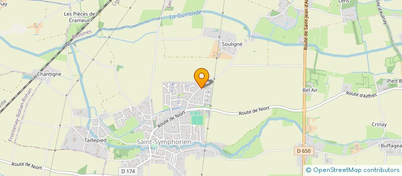 localisation de l'entreprise P.F.G.H.  SAINT-SYMPHORIEN