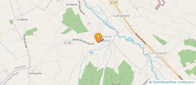 localisation de l'entreprise P.F.M.O.P.  VALORBIQUET