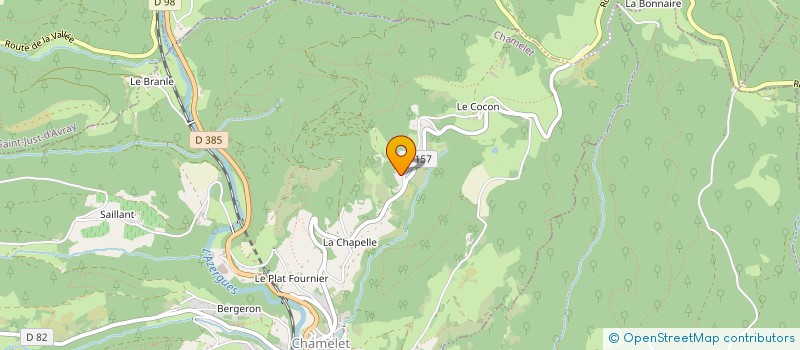 localisation de l'entreprise P F MENUISERIE  CHAMELET