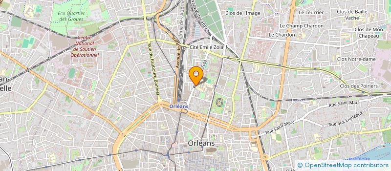 localisation de l'entreprise P.F.O  ORLEANS