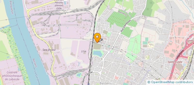 localisation de l'entreprise P.F.P. AQUITAINE  BASSENS