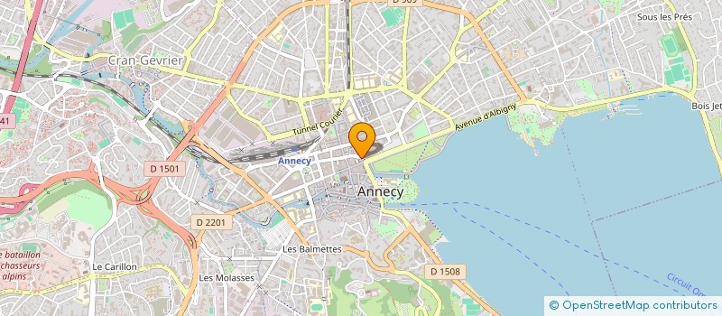localisation de l'entreprise P.F.S. à ANNECY
