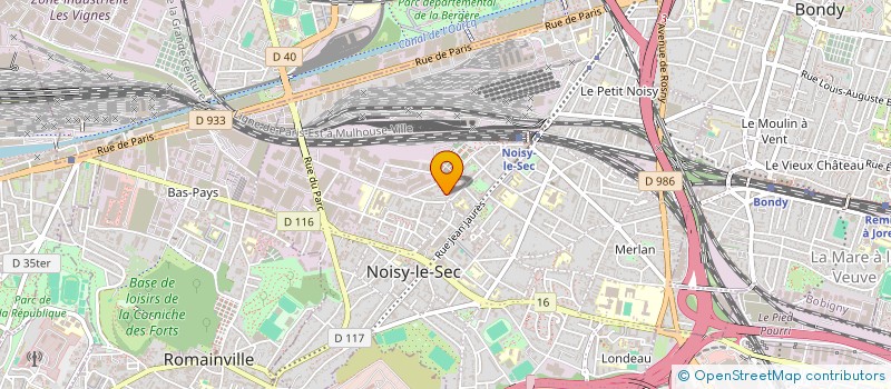 localisation de l'entreprise P.F.S.J. à NOISY-LE-SEC
