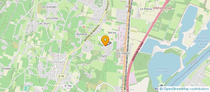 localisation de l'entreprise P.F. SYSTEME  POMMIERS