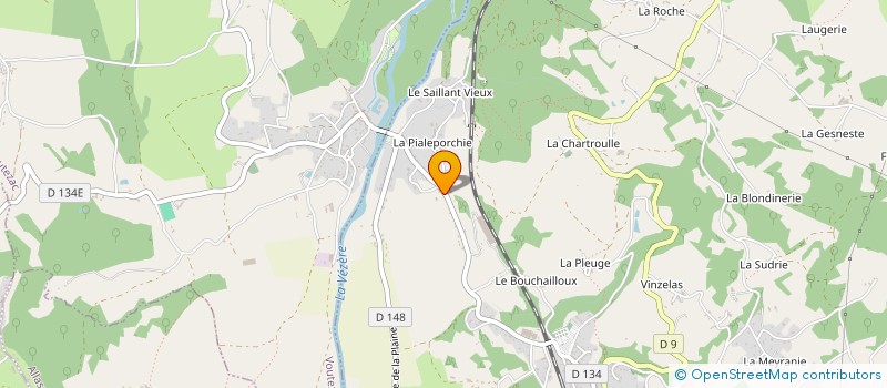 localisation de l'entreprise P.F.T.C  ALLASSAC