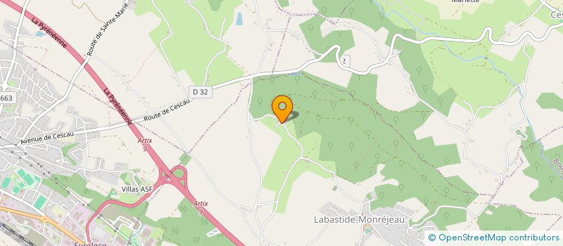 localisation de l'entreprise P.F.T.P  LABASTIDE-MONREJEAU