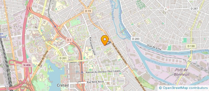 localisation de l'entreprise P.F. TRANS  CRETEIL