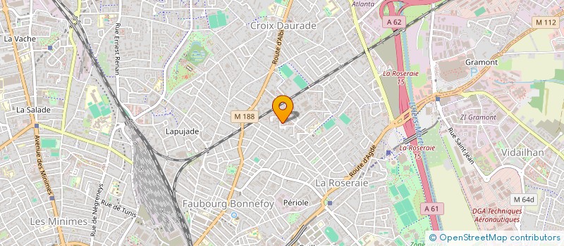 localisation de l'entreprise P.G. à TOULOUSE