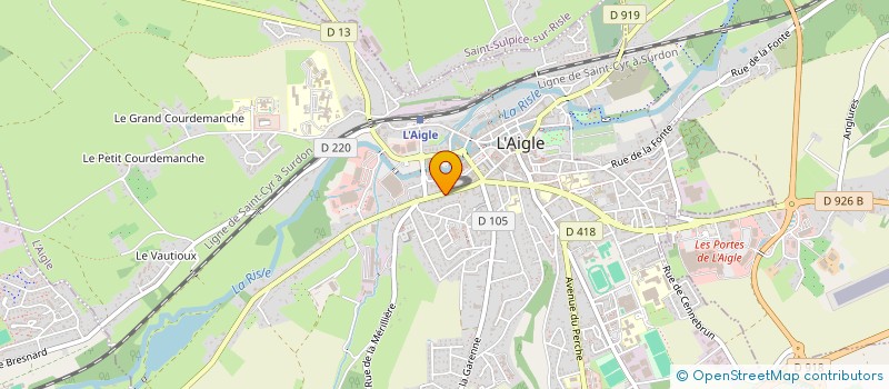 localisation de l'entreprise P.G. à L'AIGLE
