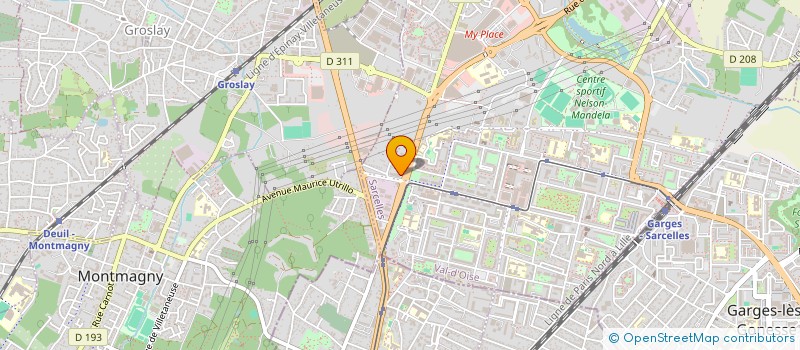 localisation de l'entreprise P.G.  SARCELLES