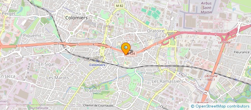 localisation de l'entreprise P.G 96 à COLOMIERS