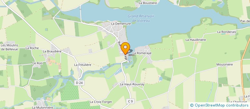 localisation de l'entreprise P.G.A  JOUE-SUR-ERDRE