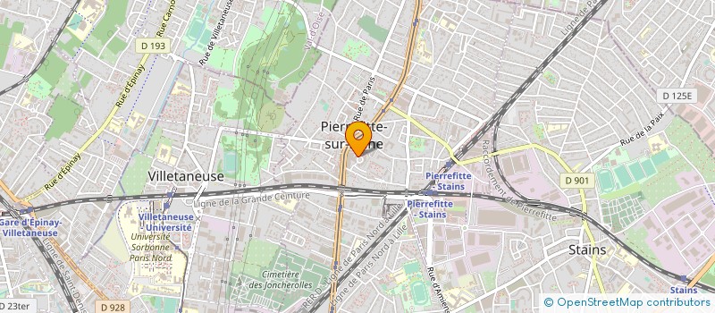 localisation de l'entreprise P G BATIMENT à PIERREFITTE-SUR-SEINE