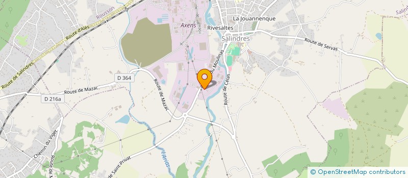 localisation de l'entreprise P.G.C  SALINDRES