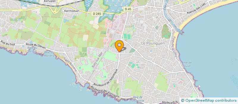 localisation de l'entreprise P.G.C.  LE POULIGUEN