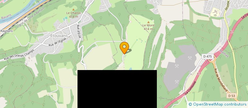 localisation de l'entreprise P.G.C CASSARD PEREZ  DAMPIERRE-SUR-LE-DOUBS