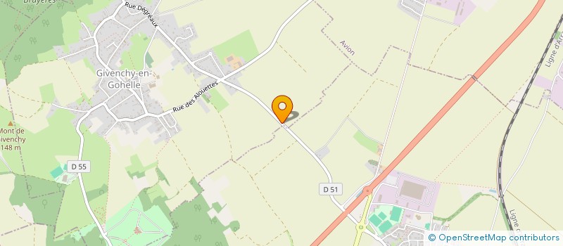 localisation de l'entreprise P.G.D  GIVENCHY-EN-GOHELLE