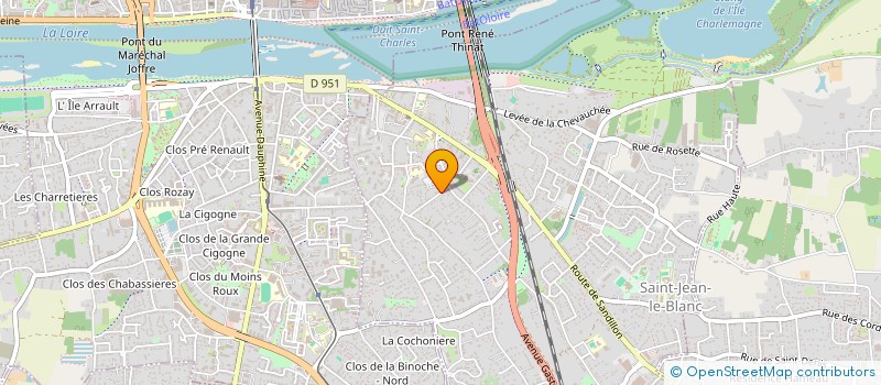 localisation de l'entreprise P.G.D. DEVELOPPEMENT  SAINT-JEAN-LE-BLANC